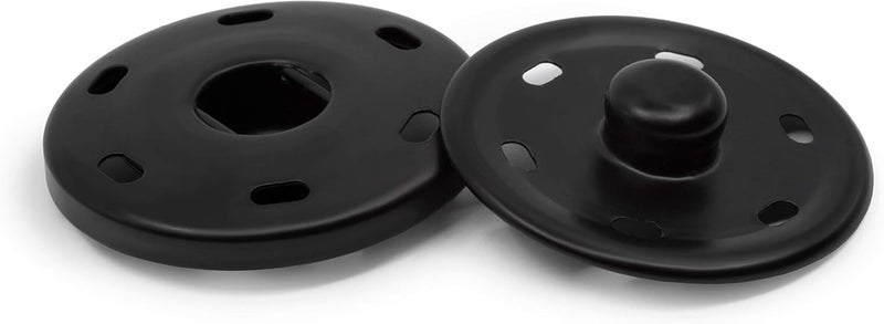 Dritz 80-125-1 Sew-On Snaps, Black, 30mm 2-Count (Pack of 3) - Image 2